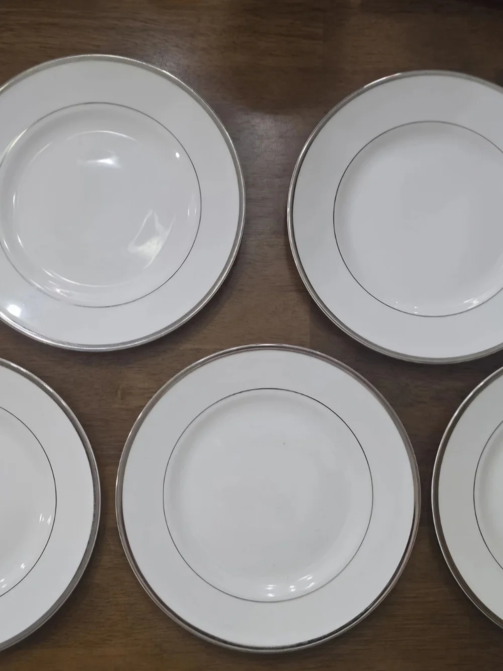 Set Of 5 WEDGWOOD STERLING BONE CHINA Salad Plates Made In England